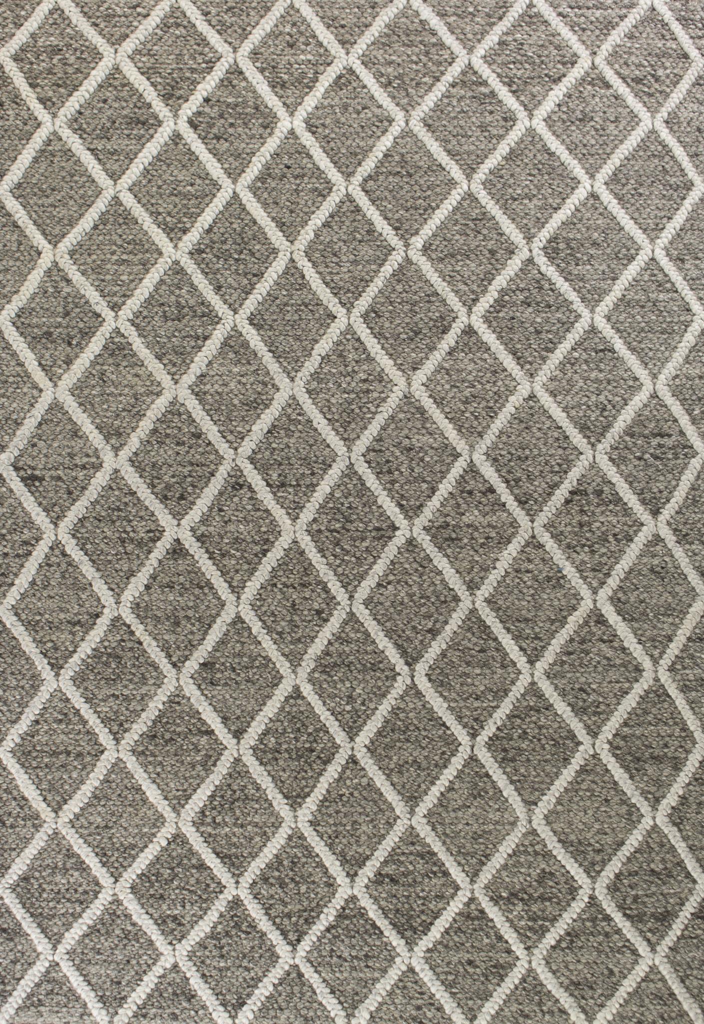 Kas Cortico 6162 Dark Grey Casual Handwoven Rug