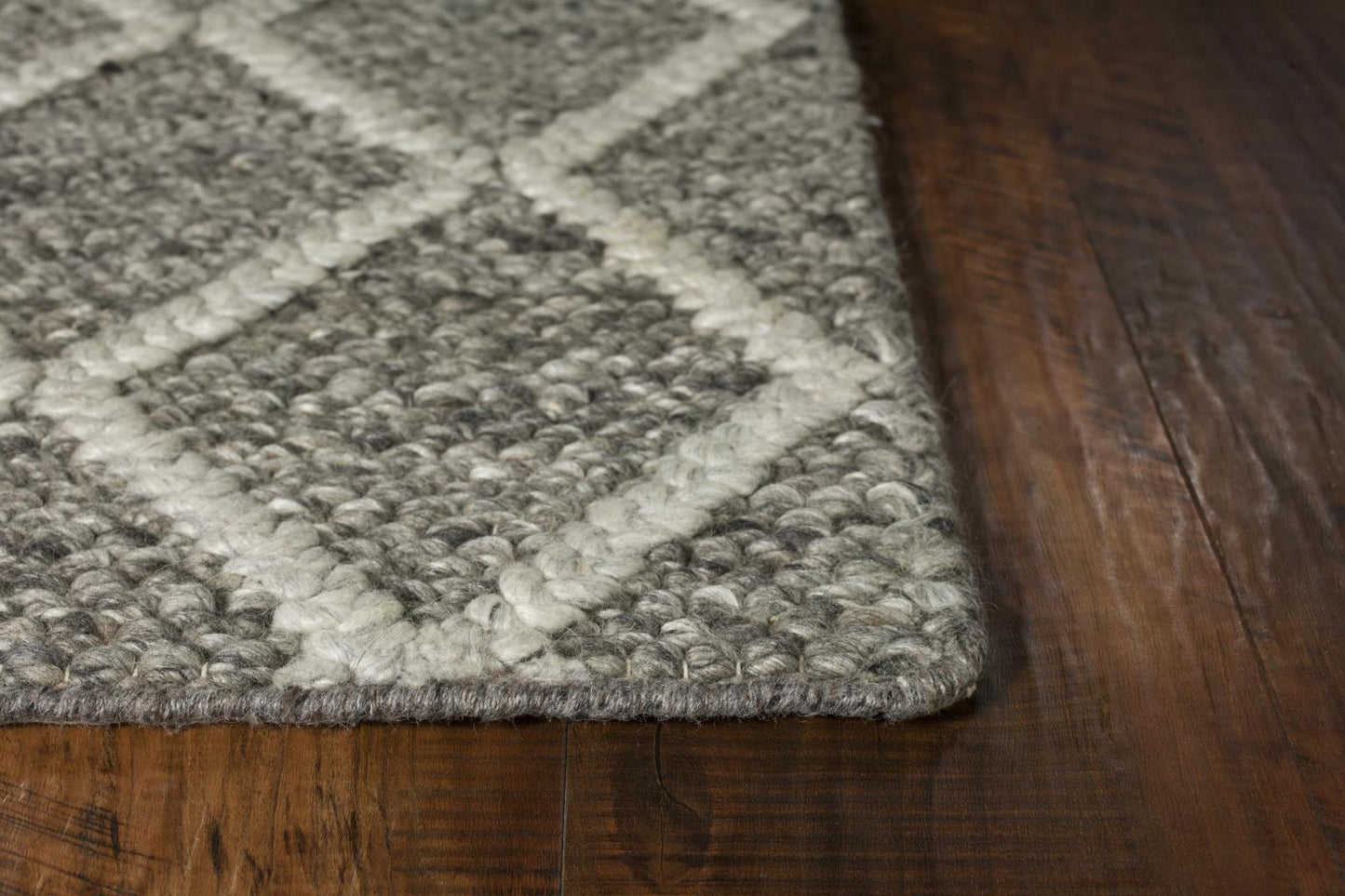 Kas Cortico 6162 Dark Grey Casual Handwoven Rug