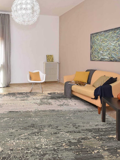 Artisan Adele Platinum Transitional Knotted Rug - Rugs - Artisan - Atlanta Designer Rugs