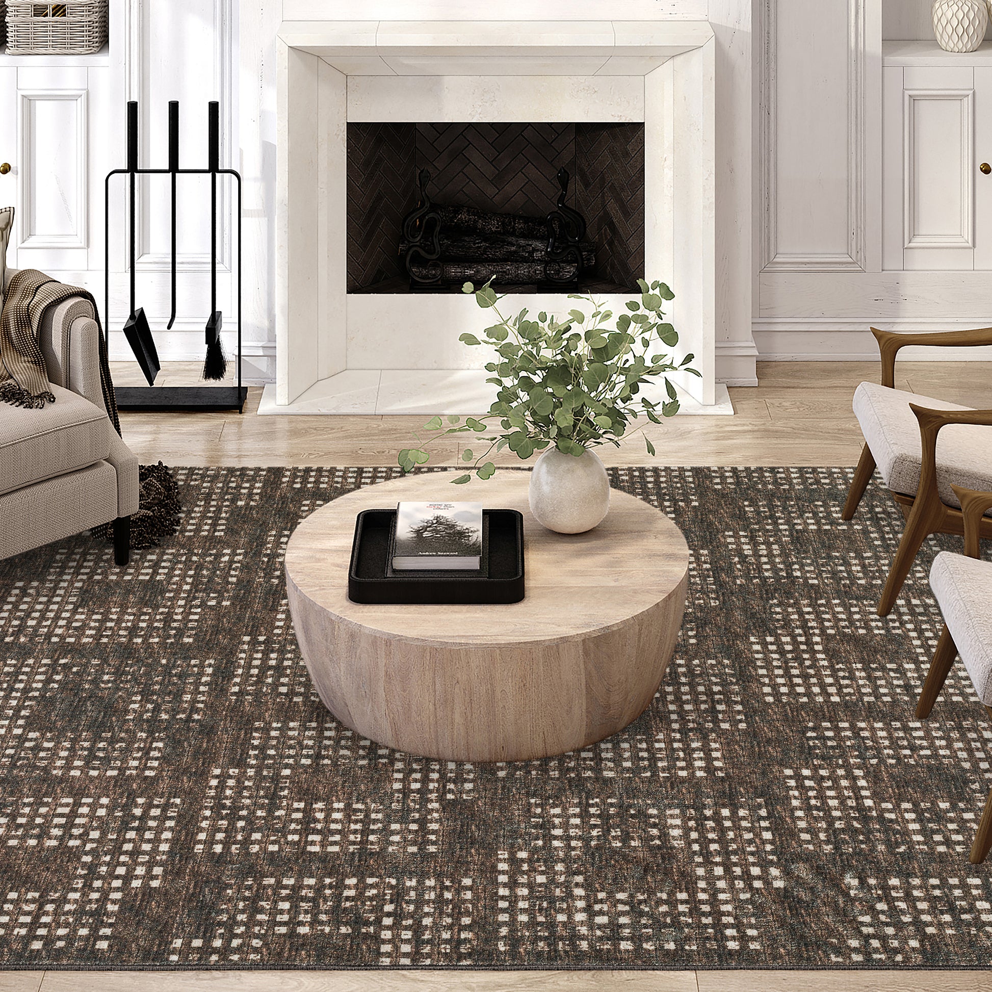 Dalyn Rugs Delano  Chocolate  Transitional