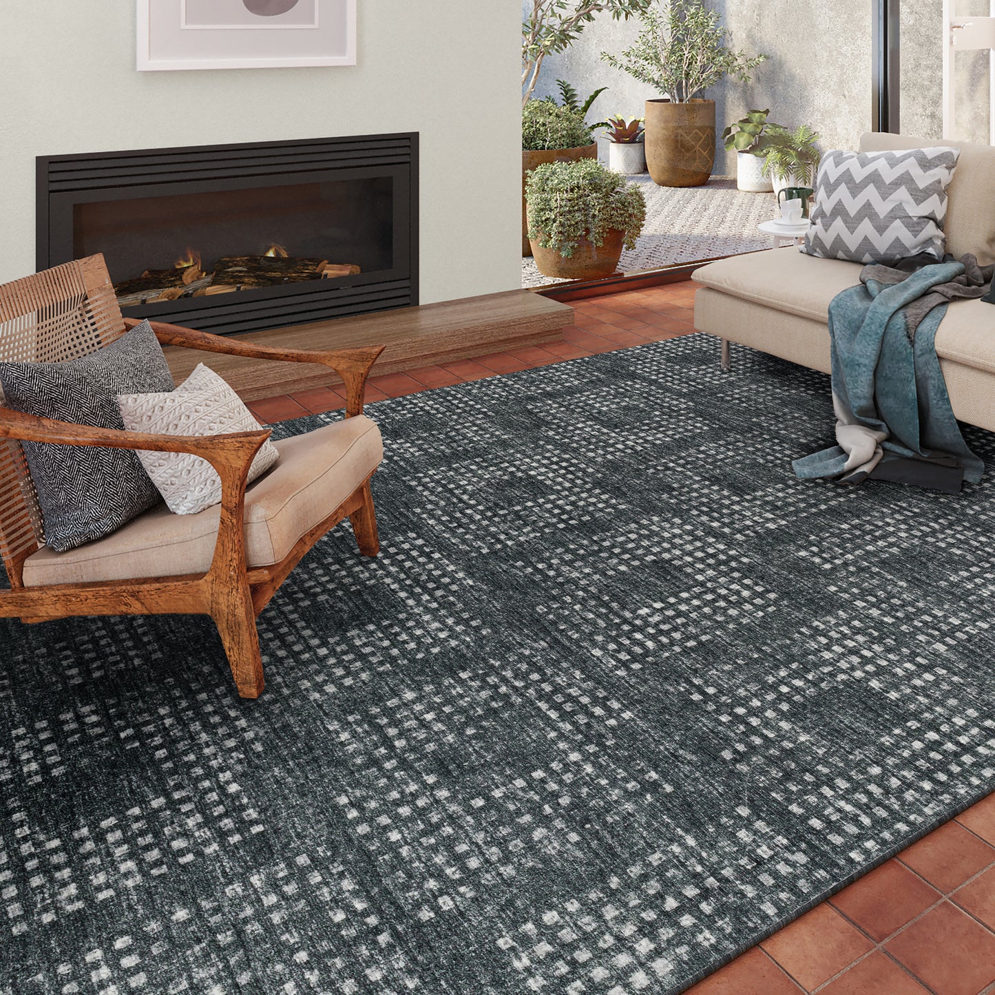 Dalyn Rugs Delano  Midnight  Transitional
