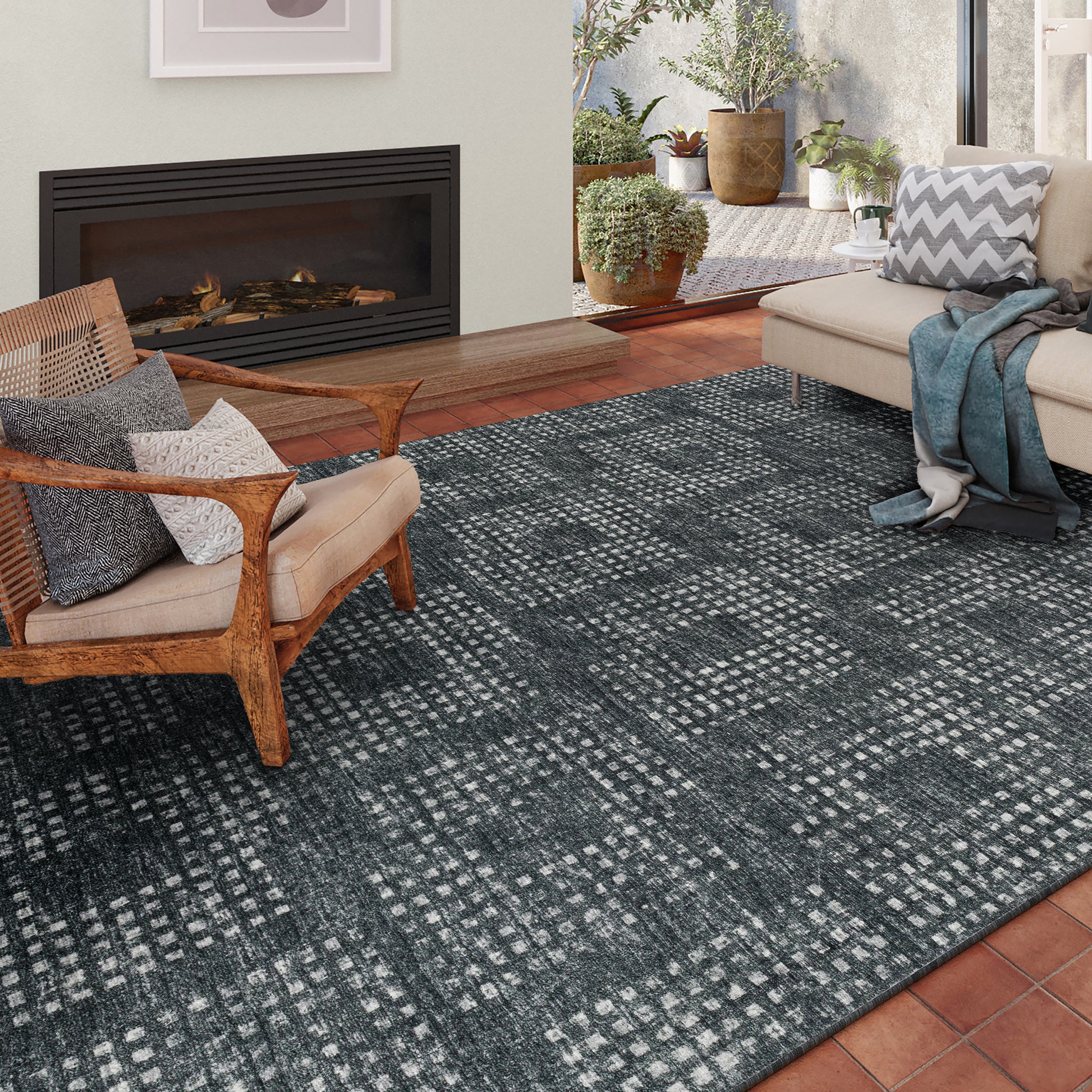 Dalyn Rugs Delano  Midnight  Transitional
