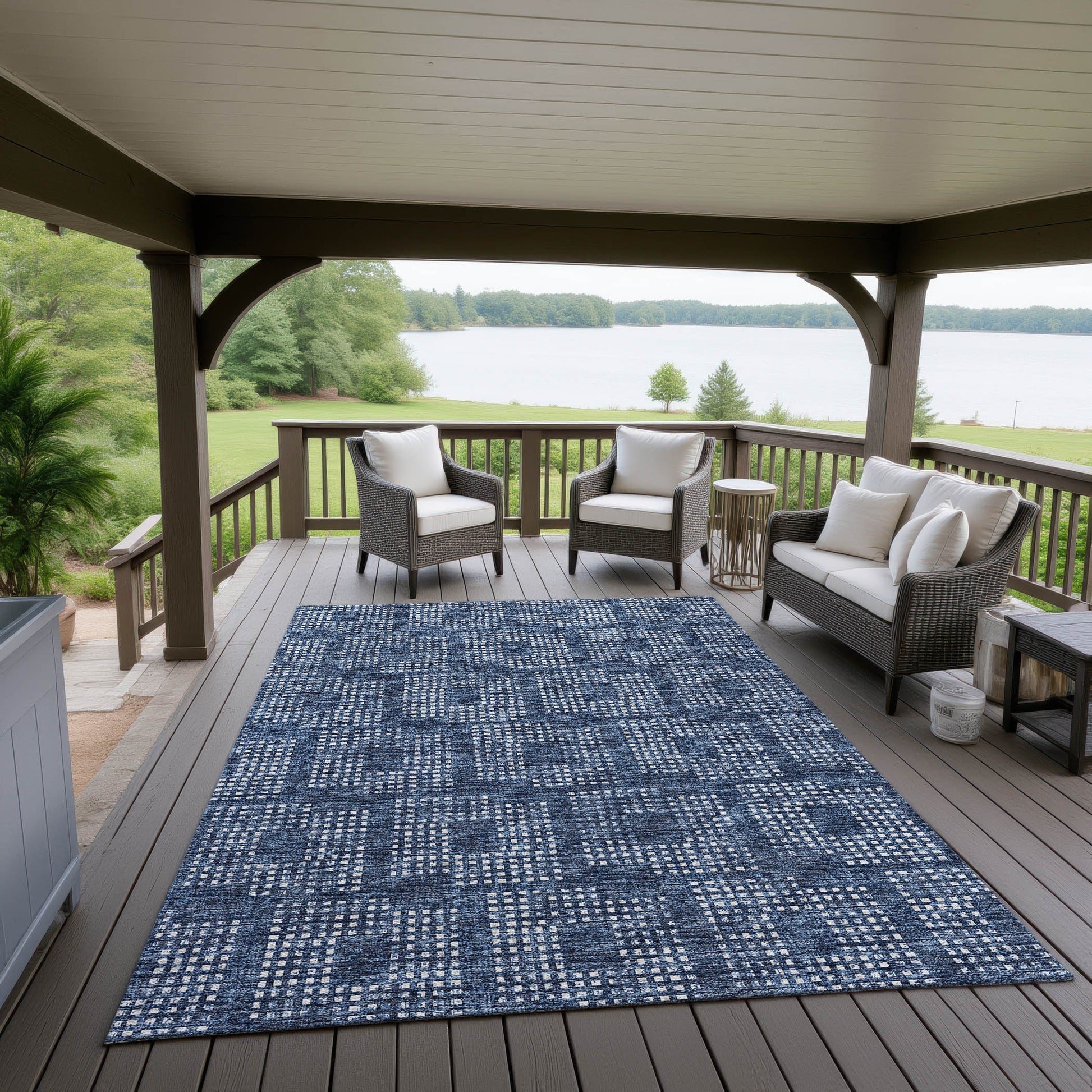 Dalyn Rugs Delano  Navy  Transitional
