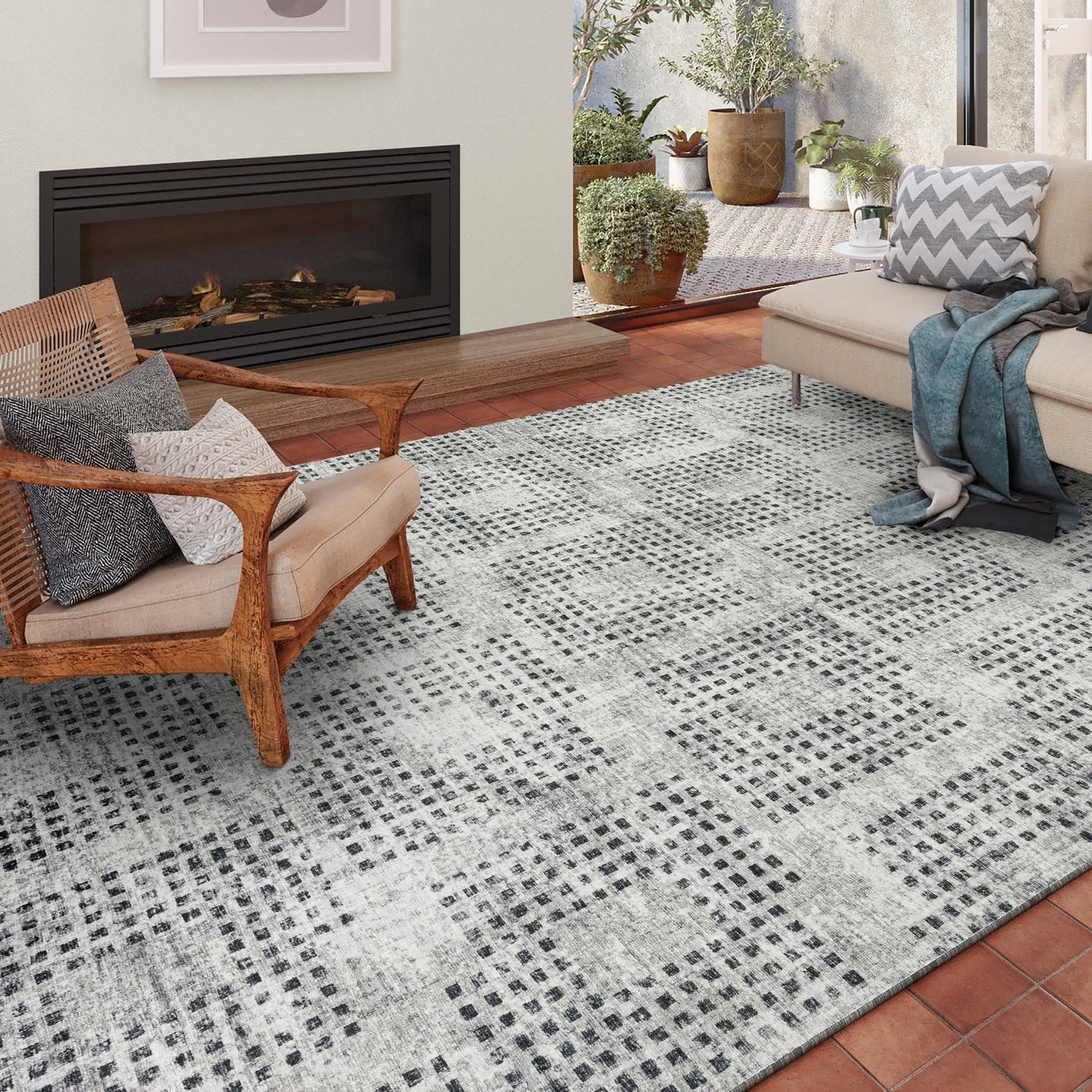 Dalyn Rugs Delano  Pewter  Transitional