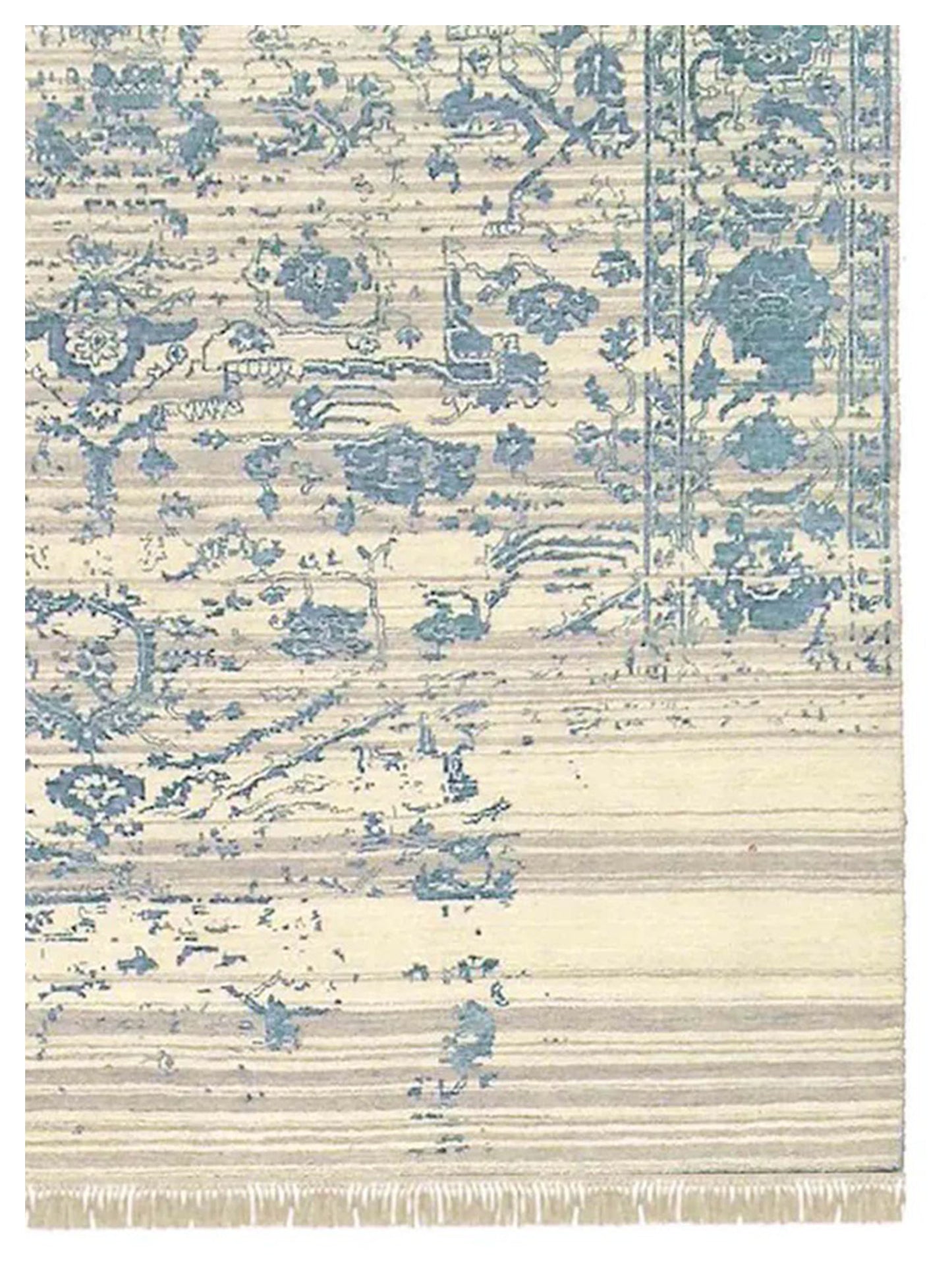 Limited DALBY DA-708 Ivory Blue  Transitional Knotted Rug