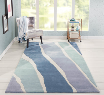 Novogratz Delmar  Blue  Contemporary