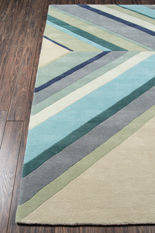 Novogratz Delmar  Blue  Contemporary