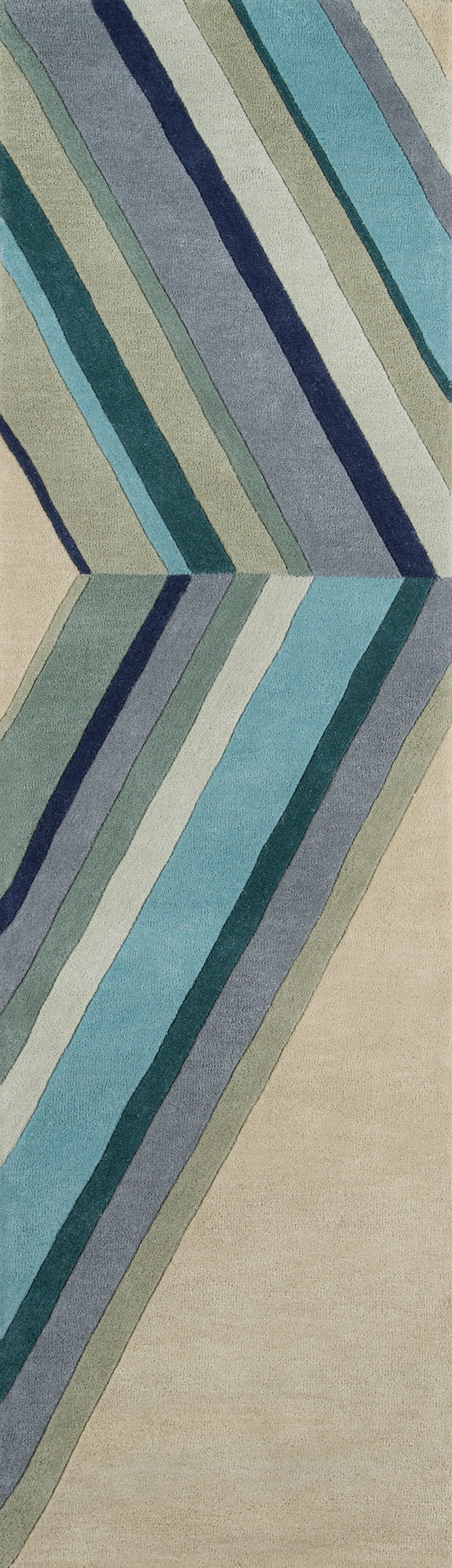 Novogratz Delmar  Blue  Contemporary