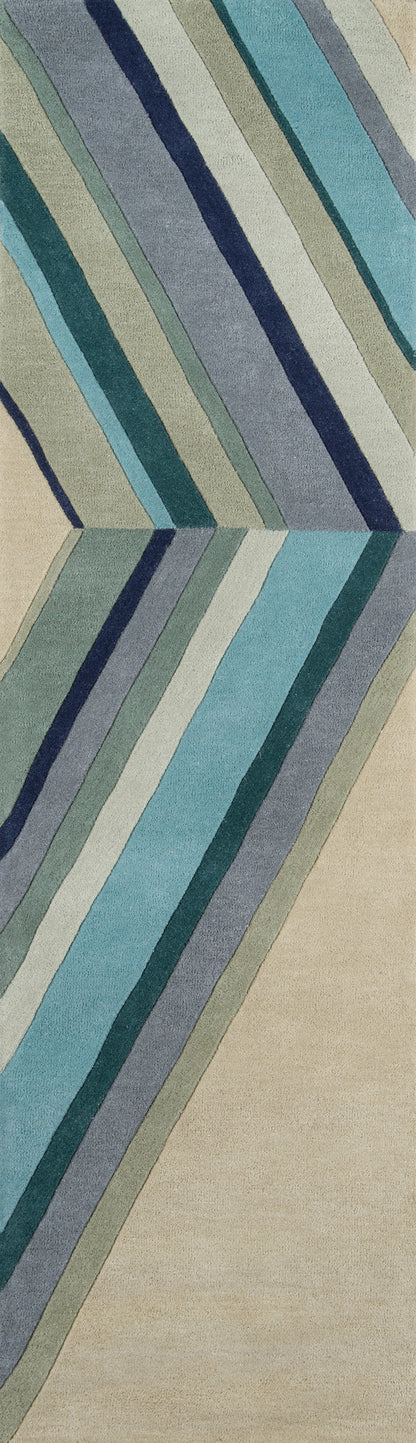 Novogratz Delmar  Blue  Contemporary