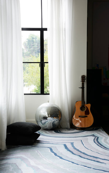 Novogratz Delmar  Blue  Contemporary