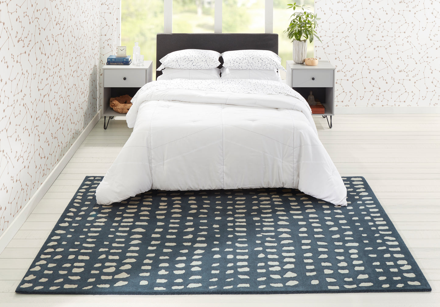 Novogratz Delmar  Blue  Contemporary