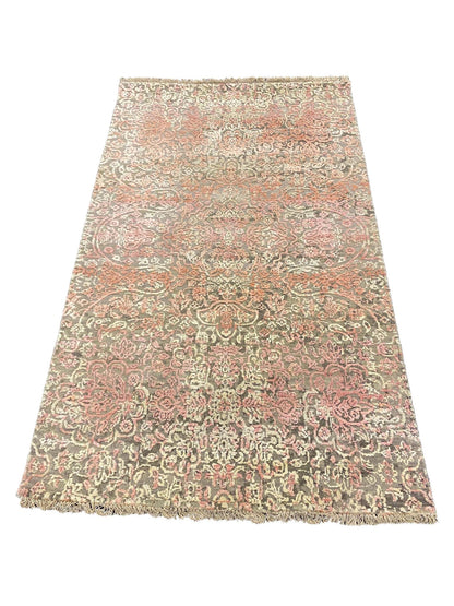 Artisan Dakota Silver Rose Transitional Knotted Rug - Rugs - Artisan - Atlanta Designer Rugs