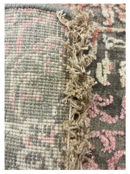 Artisan Dakota Silver Rose Transitional Knotted Rug - Rugs - Artisan - Atlanta Designer Rugs