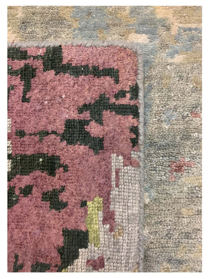 Artisan Dakota Silver Blue Transitional Knotted Rug - Rugs - Artisan - Atlanta Designer Rugs