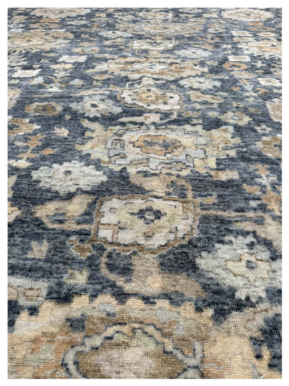 Artisan Crown Md.Blue Transitional Knotted Rug