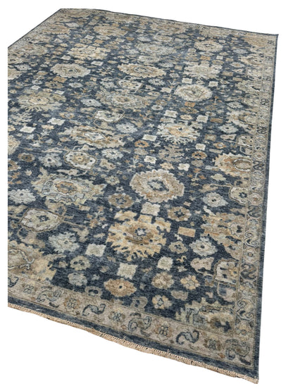 Artisan Crown Md.Blue Transitional Knotted Rug