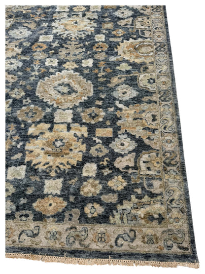 Artisan Crown Md.Blue Transitional Knotted Rug