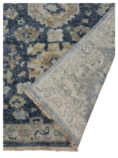Artisan Crown Md.Blue Transitional Knotted Rug