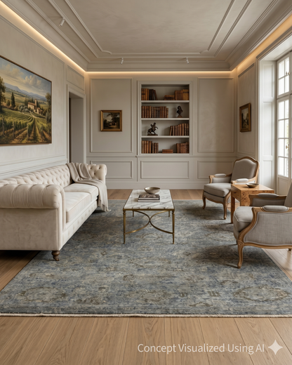 Artisan Crown  Nickel  Transitional Rug for Livingroom