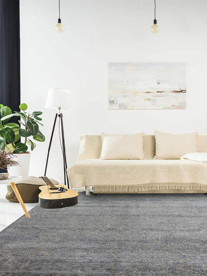 Artisan Dakota Silver Transitional Knotted Rug - Rugs - Artisan - Atlanta Designer Rugs