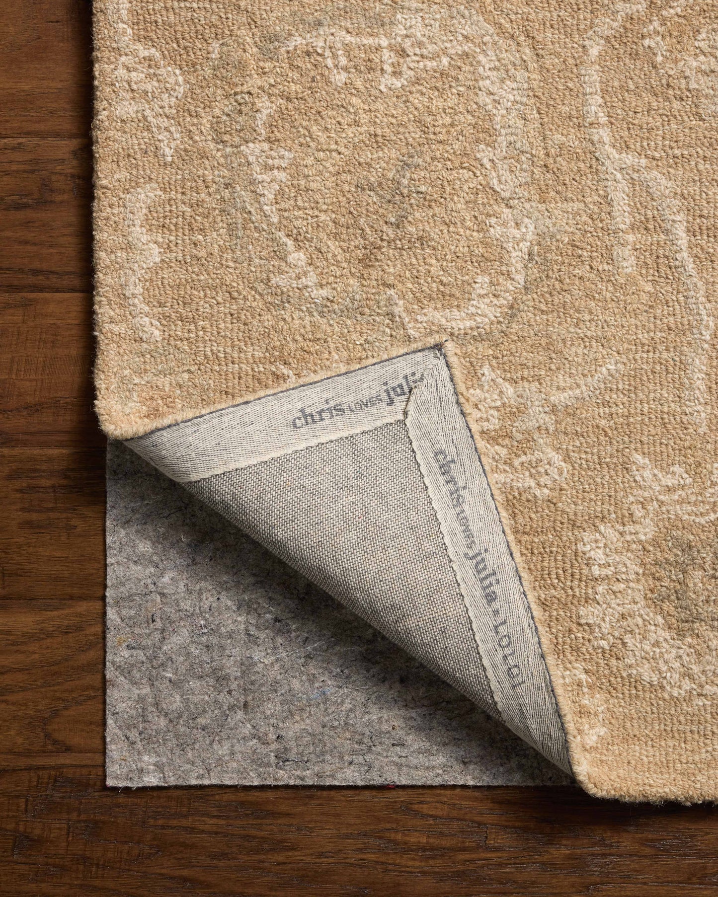 Chris Loves Julia x Loloi Dorothea  Sand Pebble Traditional