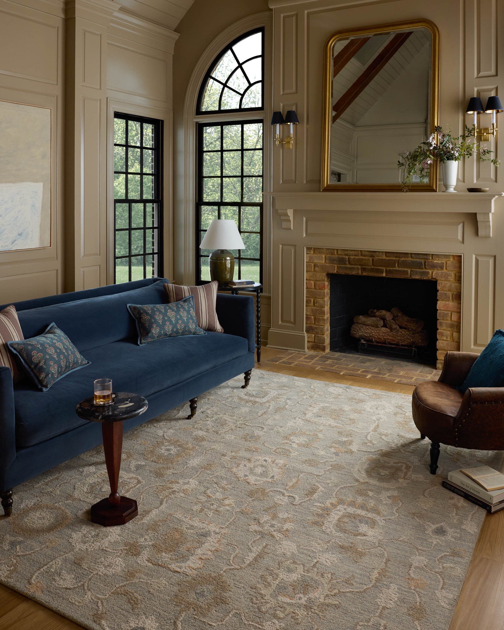 Chris Loves Julia x Loloi Dorothea  Stone Multi Traditional