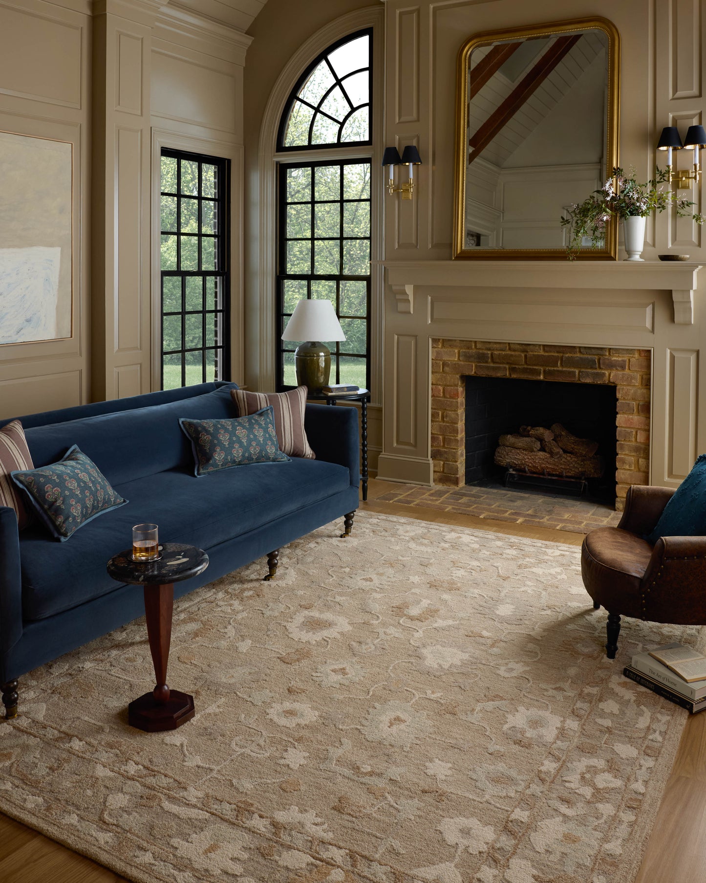 Chris Loves Julia x Loloi Dorothea  Khaki Dove Traditional