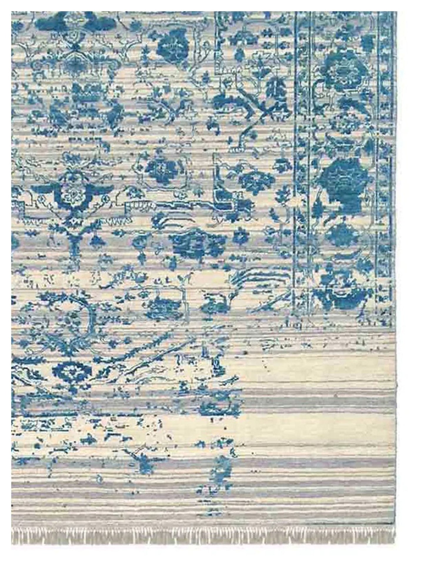 Limited DALBY DA - 722 Ivory Blue Transitional Knotted Rug - Rugs - Limited - Atlanta Designer Rugs
