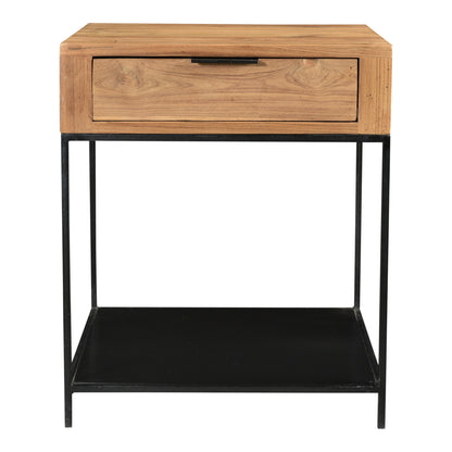 Moes Home Side Table Joliet Natural Contemporary Furniture