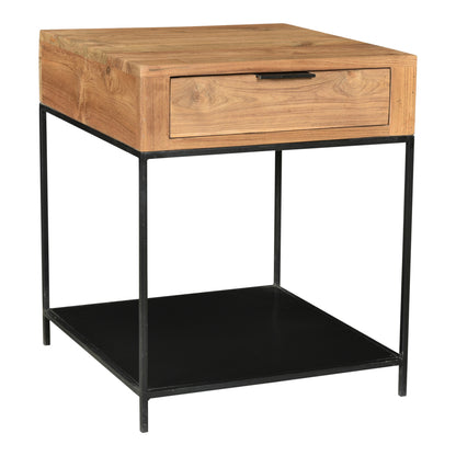 Moes Home Side Table Joliet Natural Contemporary Furniture
