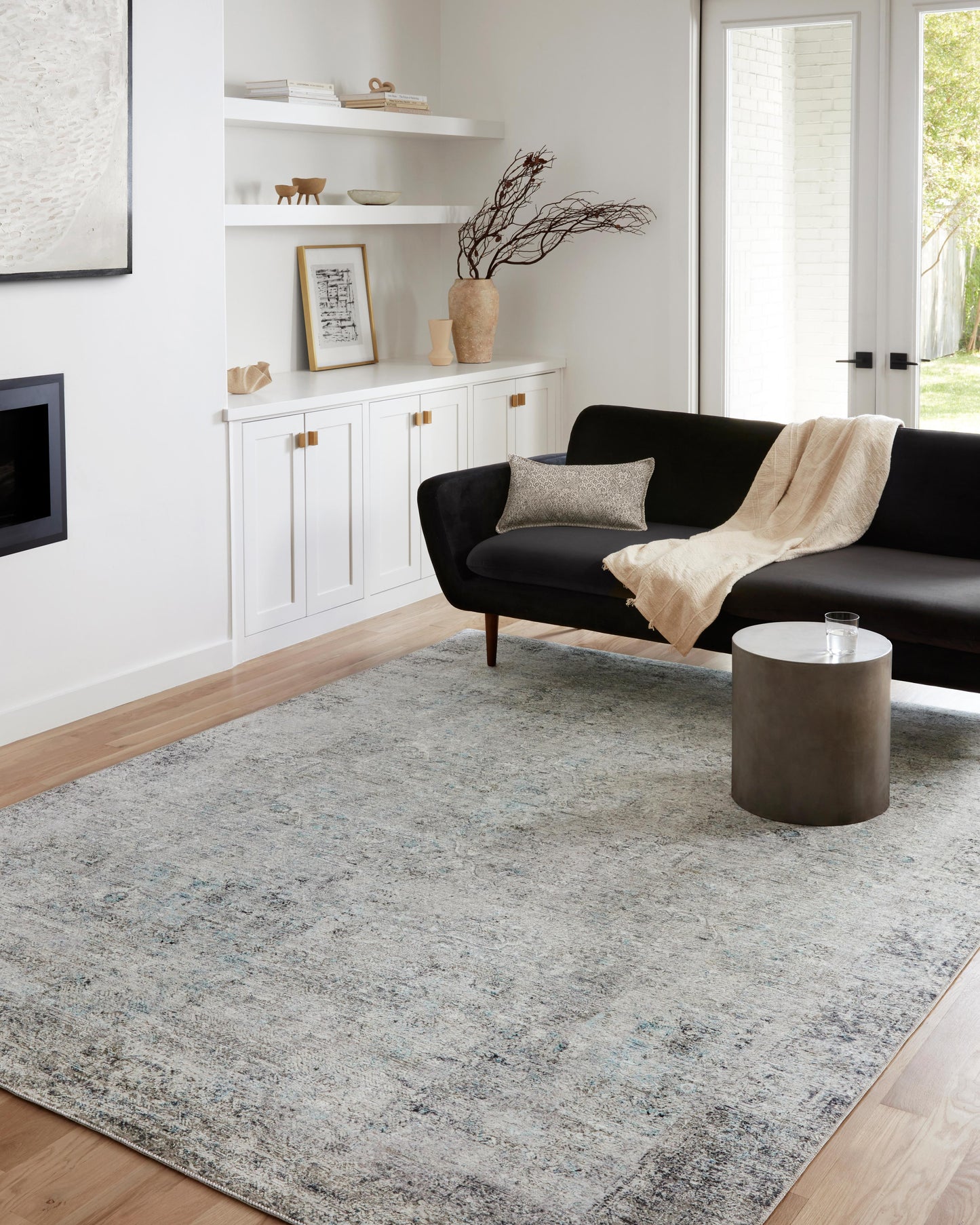 Loloi II Drift  Ivory Silver Contemporary