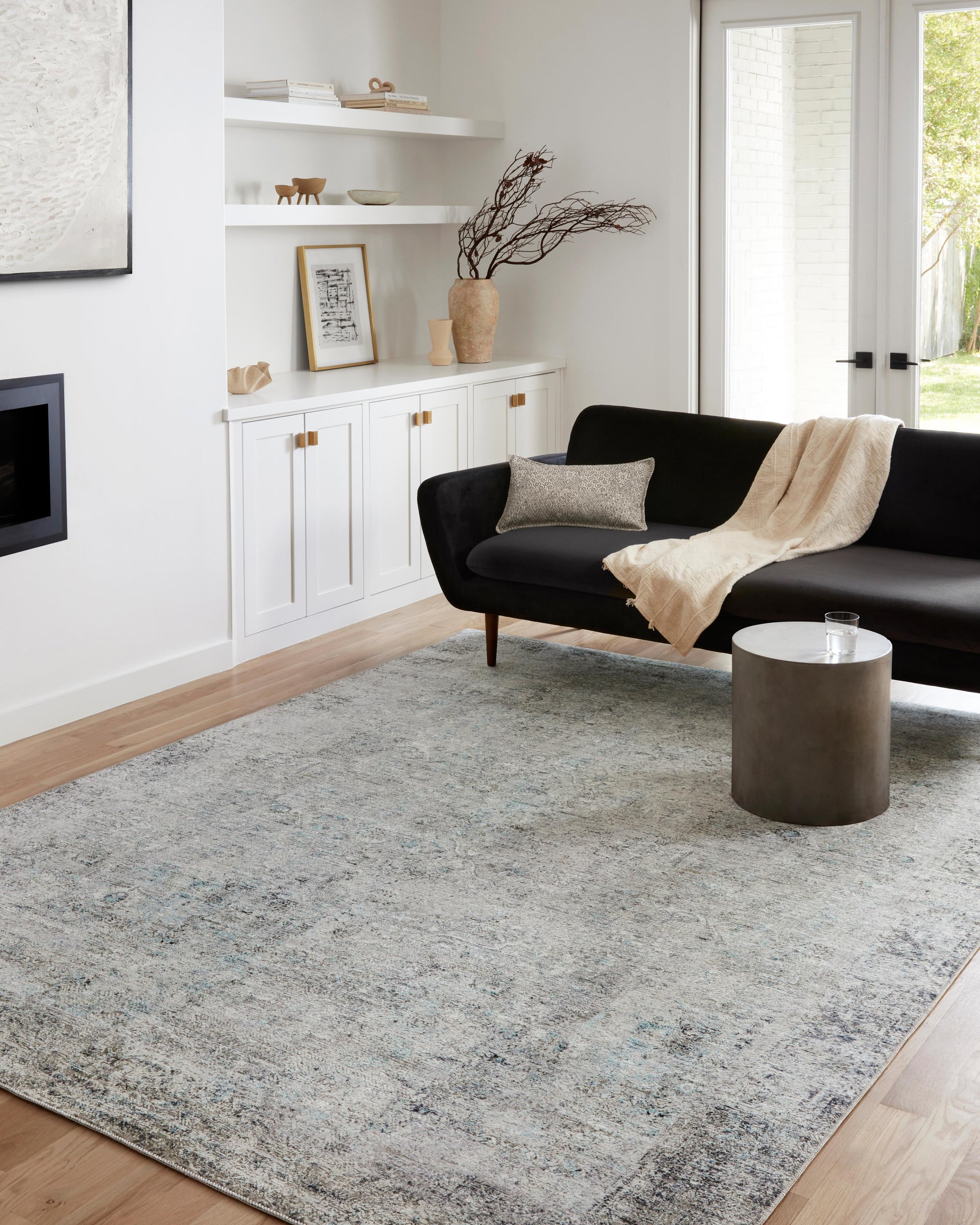 Loloi II Drift  Ivory Silver Contemporary