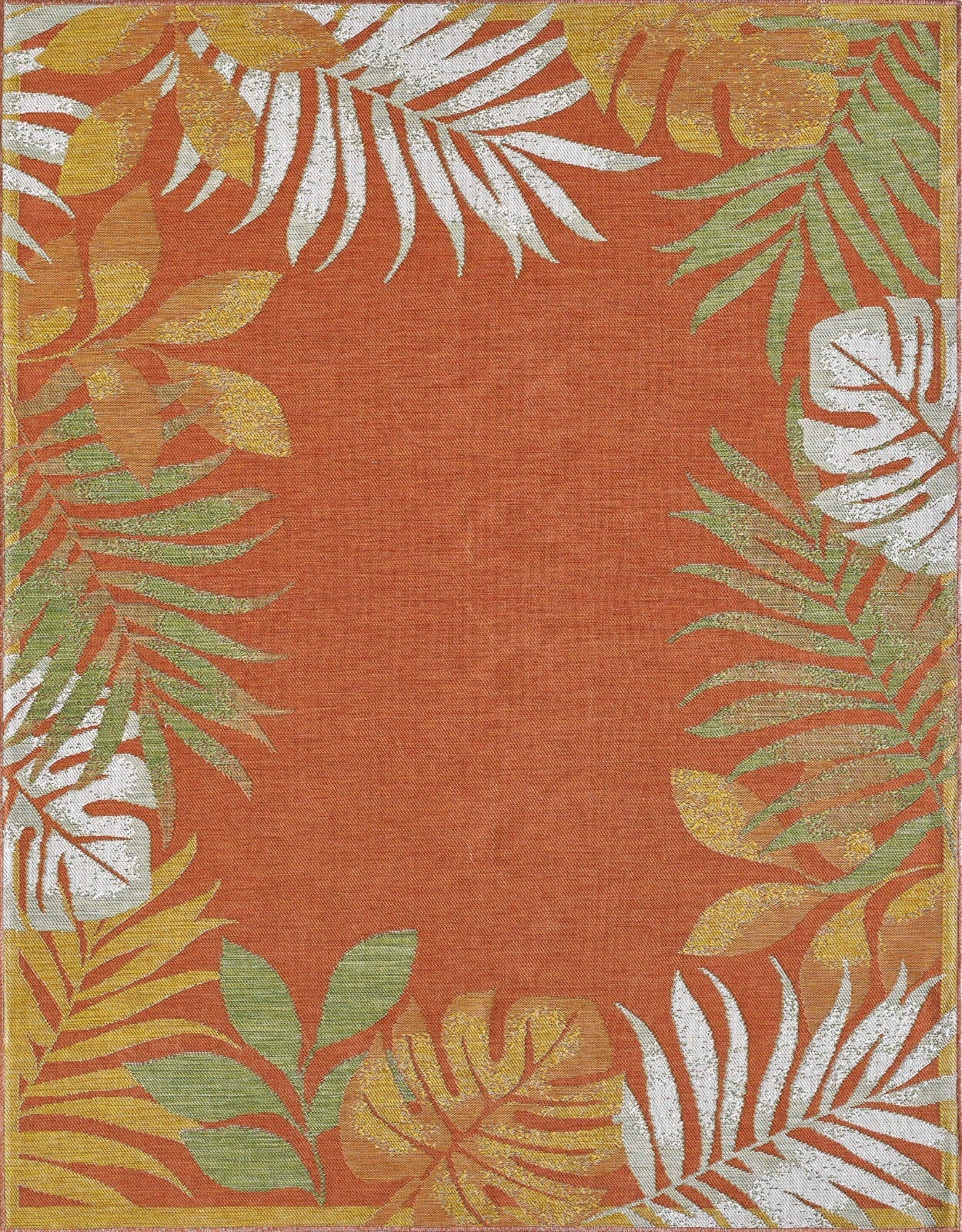 KAS Dahlia 1403 Ivory/Rust Indoor/Outdoor Rug - Rugs - KAS - Atlanta Designer Rugs