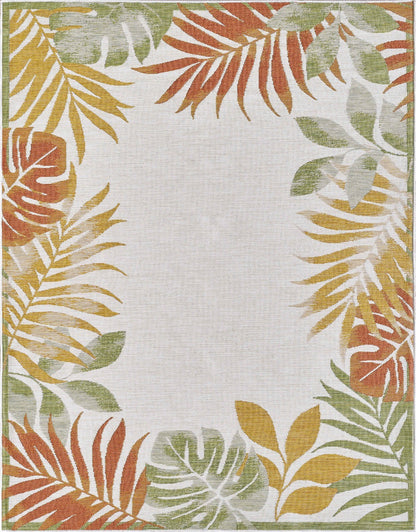 KAS Dahlia 1403 Ivory/Rust Indoor/Outdoor Rug - Rugs - KAS - Atlanta Designer Rugs