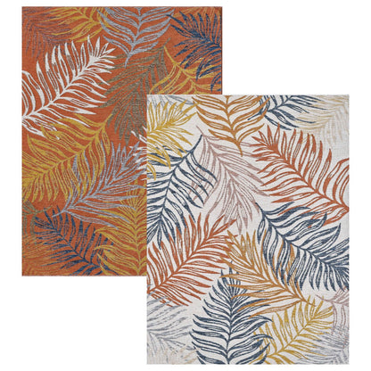 KAS Dahlia 1405 Blue/Rust Indoor/Outdoor Rug - Rugs - KAS - Atlanta Designer Rugs