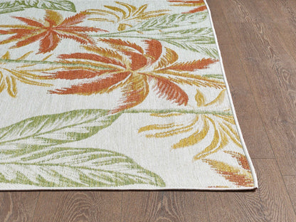 KAS Dahlia 1407 Ivory/Rust Indoor/Outdoor Rug - Rugs - KAS - Atlanta Designer Rugs