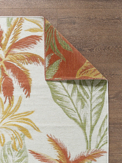 KAS Dahlia 1407 Ivory/Rust Indoor/Outdoor Rug - Rugs - KAS - Atlanta Designer Rugs