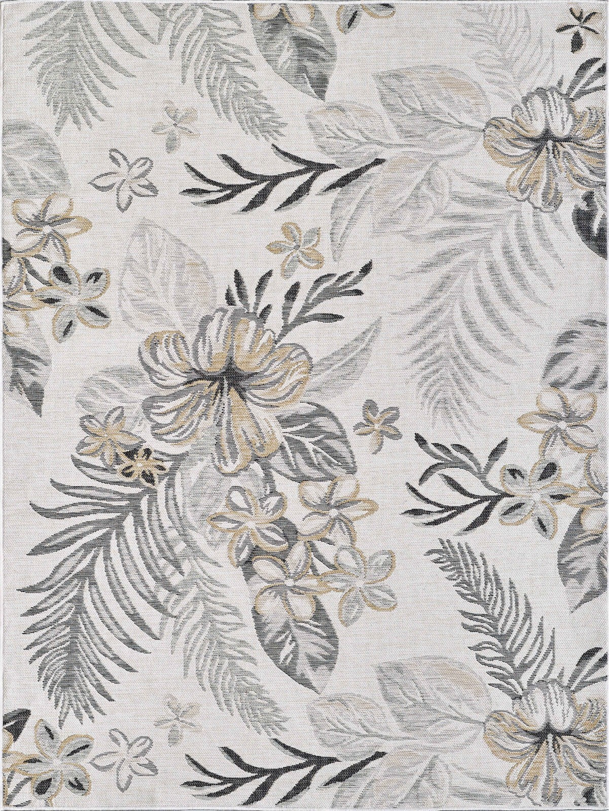 KAS Dahlia 1408 Ivory/Brown Indoor/Outdoor Rug - Rugs - KAS - Atlanta Designer Rugs