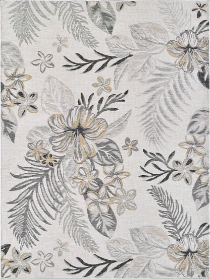 KAS Dahlia 1408 Ivory/Brown Indoor/Outdoor Rug - Rugs - KAS - Atlanta Designer Rugs