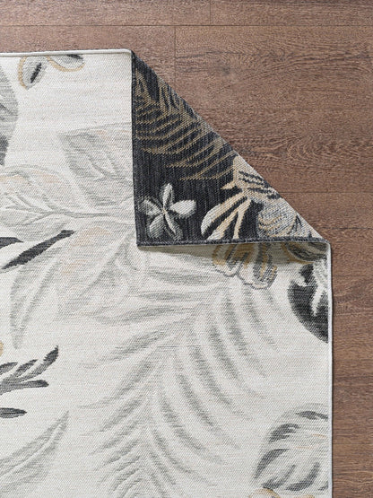 KAS Dahlia 1408 Ivory/Brown Indoor/Outdoor Rug - Rugs - KAS - Atlanta Designer Rugs