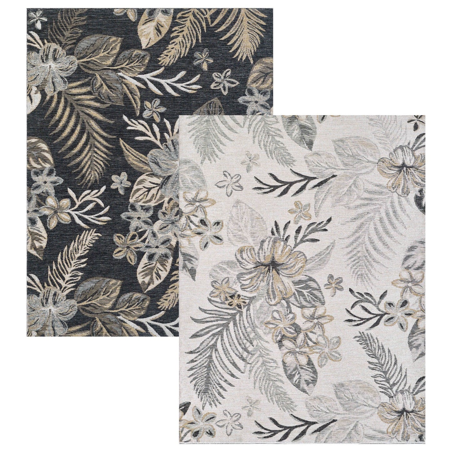 KAS Dahlia 1408 Ivory/Brown Indoor/Outdoor Rug - Rugs - KAS - Atlanta Designer Rugs