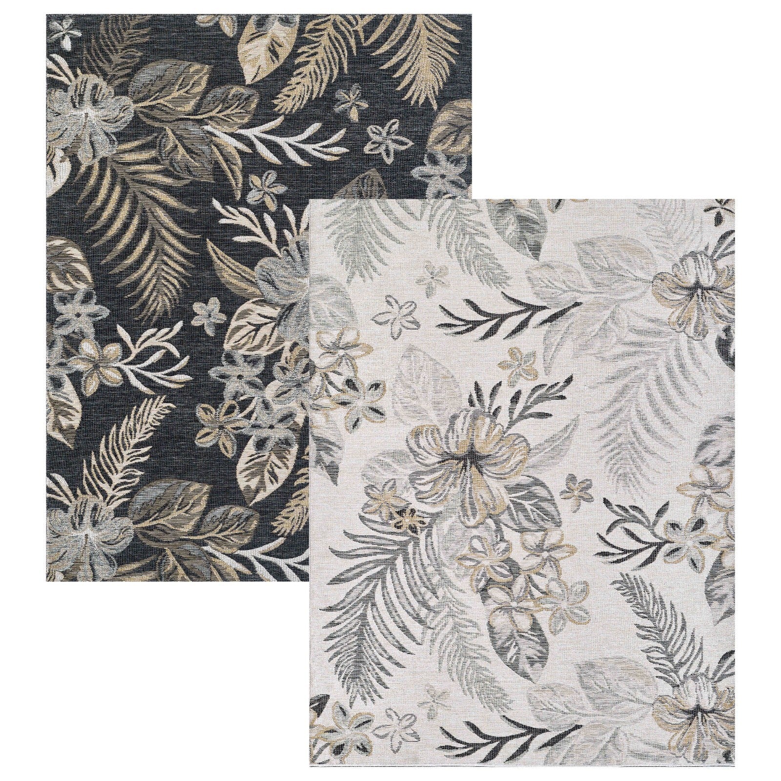 KAS Dahlia 1408 Ivory/Brown Indoor/Outdoor Rug - Rugs - KAS - Atlanta Designer Rugs