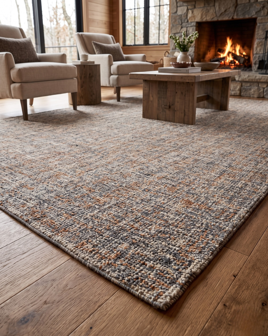 Dalyn Rugs Abruzzo AZ1 Putty Corner: Putty-toned textured rug by Dalyn Rugs with subtle warm accents.