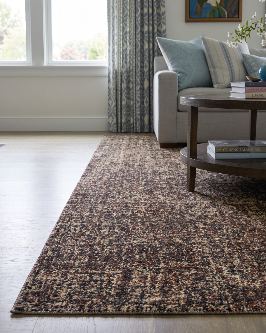 Dalyn Rugs Calisa CS5 Kaleidoscope Corner: Multitone rug by Dalyn Rugs with warm brown and neutral texture.