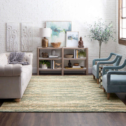 Virginia Langley Touchstone 91233 Jadeite  Modern/Contemporary Machine Woven Rug