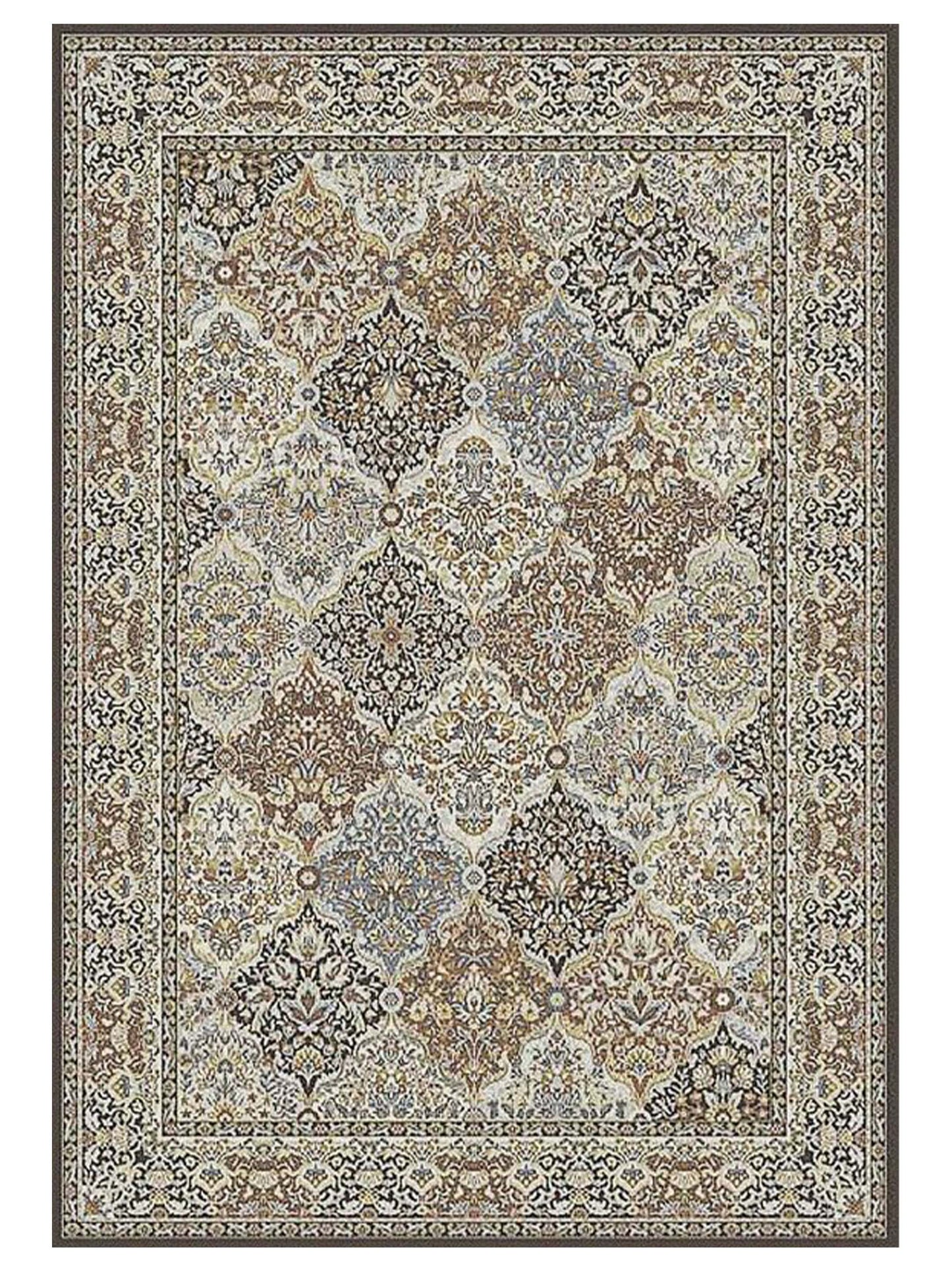 Dynamic Rugs Ancient Garden  Brown Blue  Traditional
