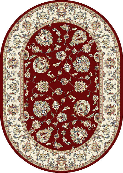 Dynamic Rugs Ancient Garden 57365 Red Ivory Traditional Machine-Made Rug