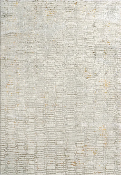 Dynamic Rugs Gold 1356 Cream Silver Gold Modern Machine-Made Rug