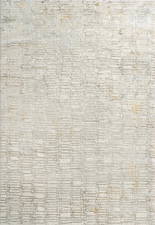 Dynamic Rugs Gold 1356 Cream Silver Gold Modern Machine-Made Rug