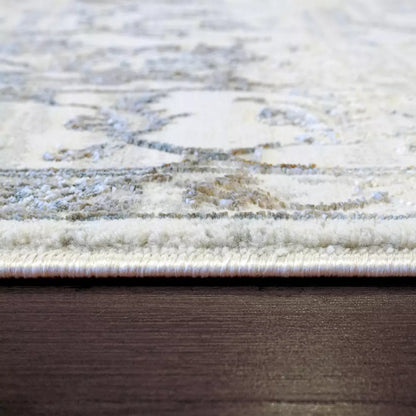 Dynamic Rugs Gold 1357 Cream Silver Gold Traditional Machine-Made Rug